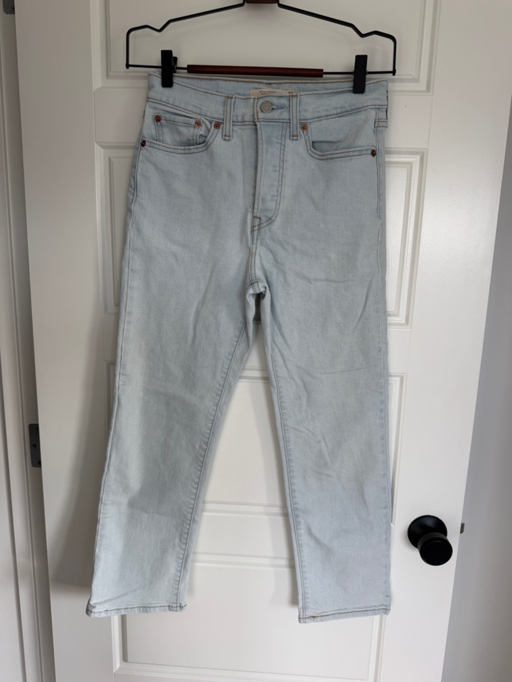 Levi's Light Blue Wedgie Straight Jeans